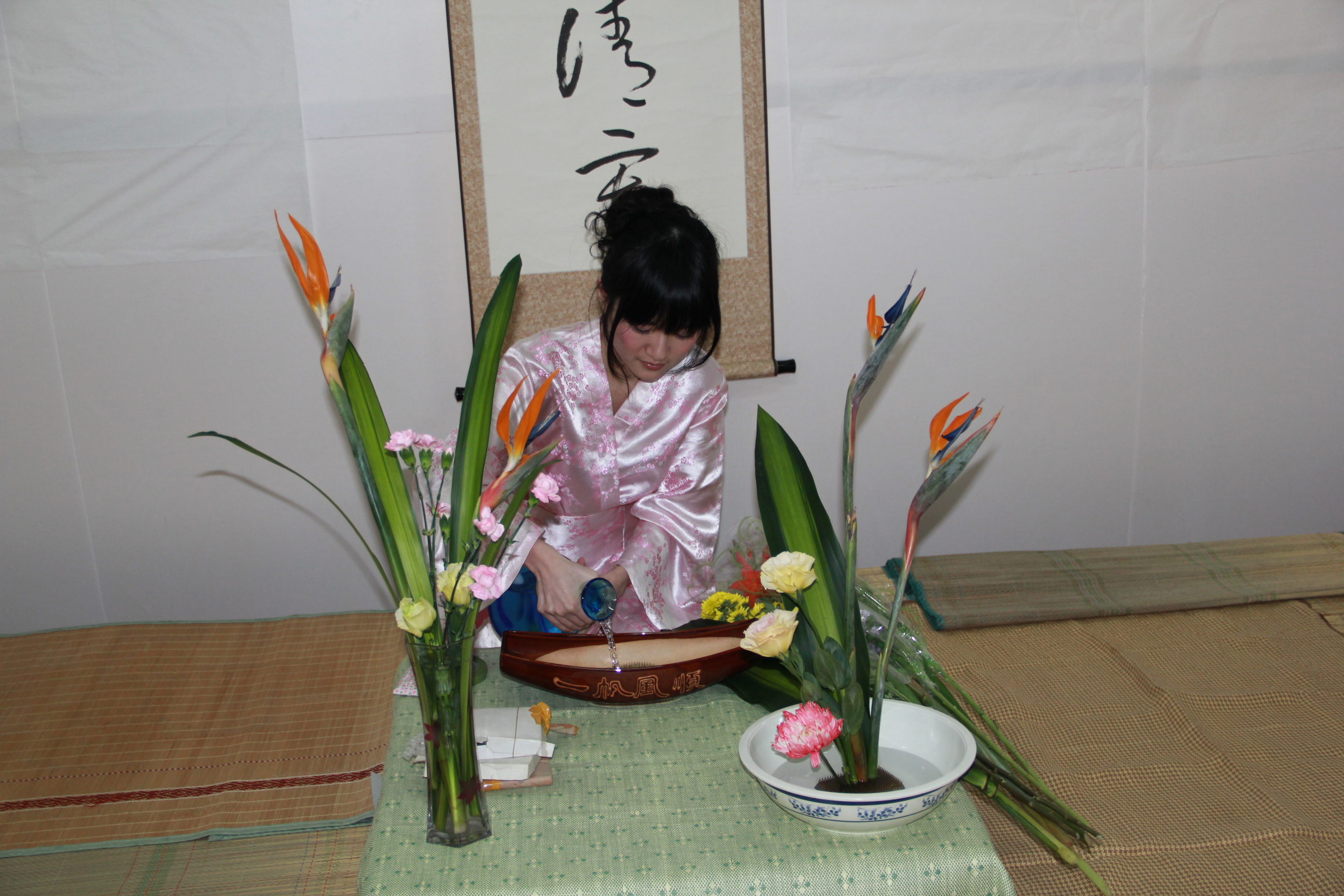 日本文化展之插花表演